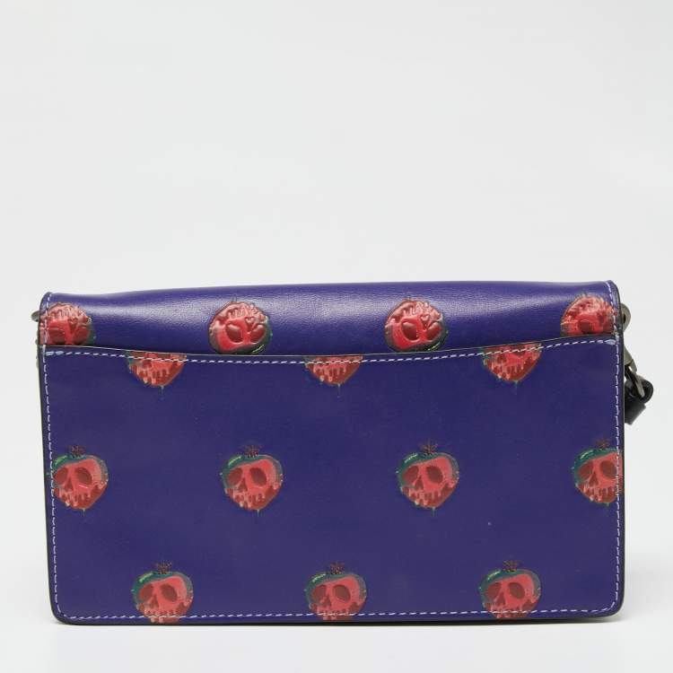 Pre Owned Coach x Disney Purple/Black Leather A Dark Fairy Tale Sleepy Crossbody Bag