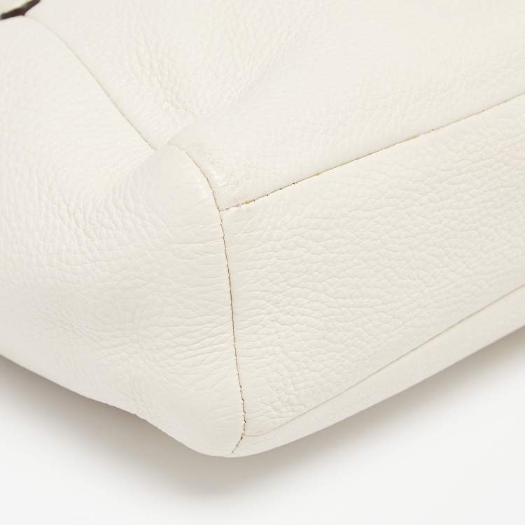 Pre Owned Coach Off White Leather Mini Kelsey Satchel