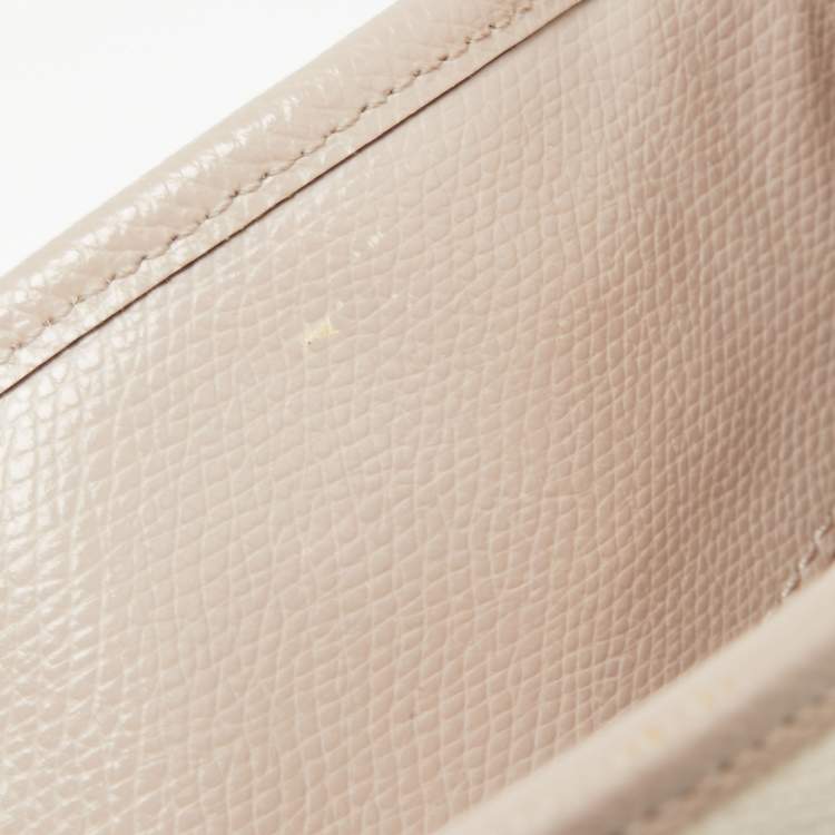 Pre Owned Coach Beige/Vanilla Leather Small Margot Carryall Satchel