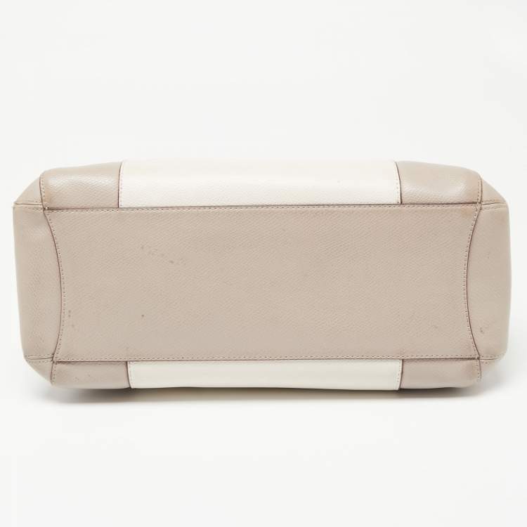 Pre Owned Coach Beige/Vanilla Leather Small Margot Carryall Satchel