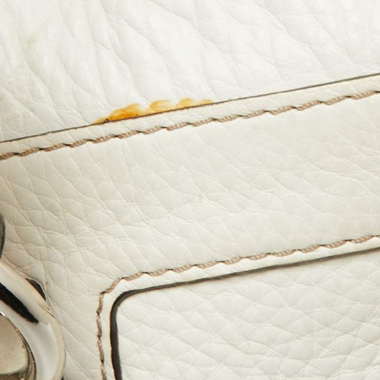 Pre Owned Coach White Leather Penelope Tote