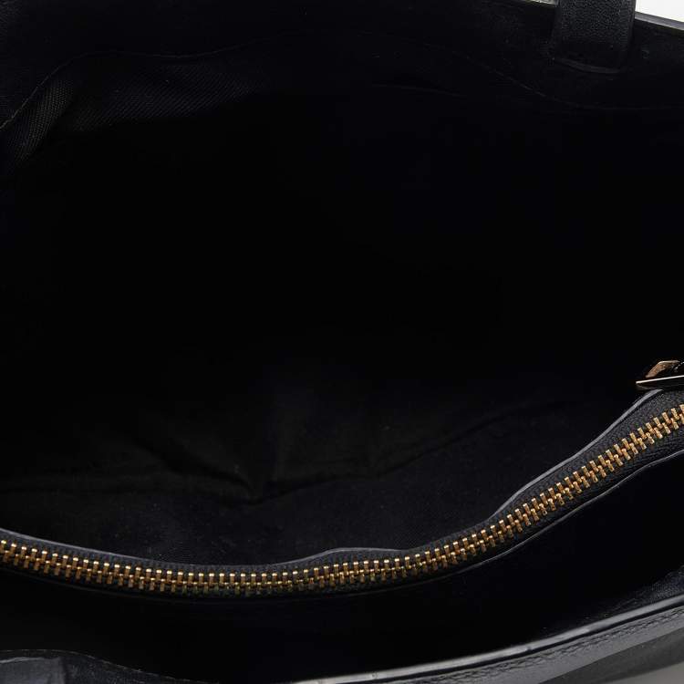Pre Owned Coach Black Leather Swagger Tote