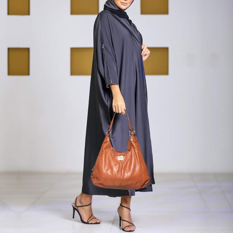 Pre Owned Coach Brown Leather Madison Hobo