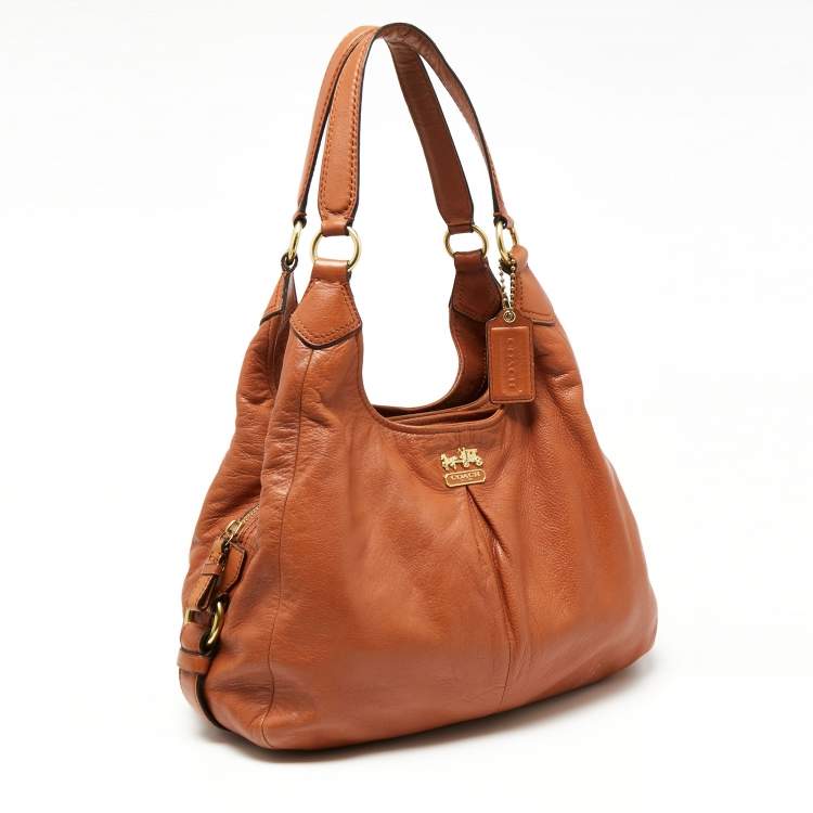 Pre Owned Coach Brown Leather Madison Hobo