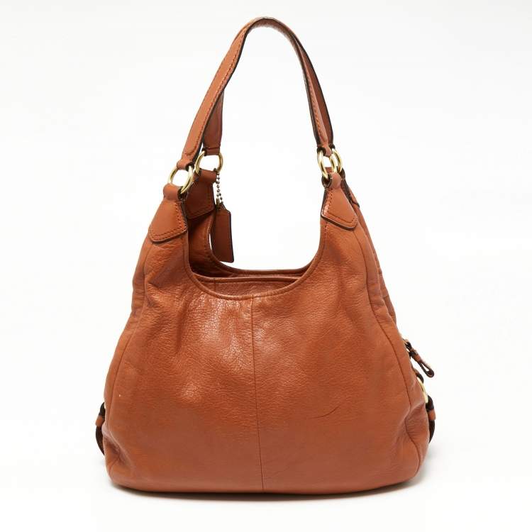 Pre Owned Coach Brown Leather Madison Hobo