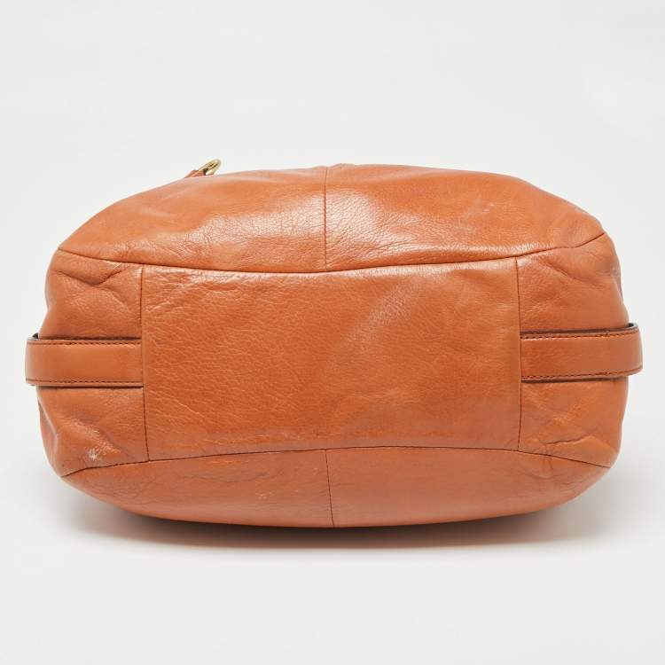 Pre Owned Coach Brown Leather Madison Hobo