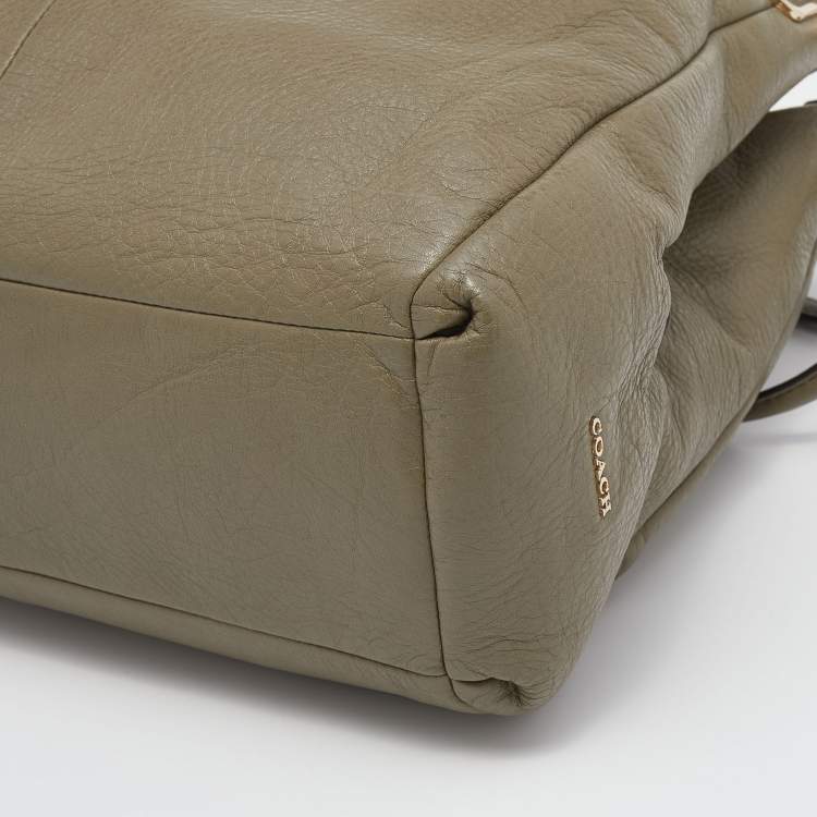 Pre Owned Coach Green Leather Phoebe Madison Shoulder Bag