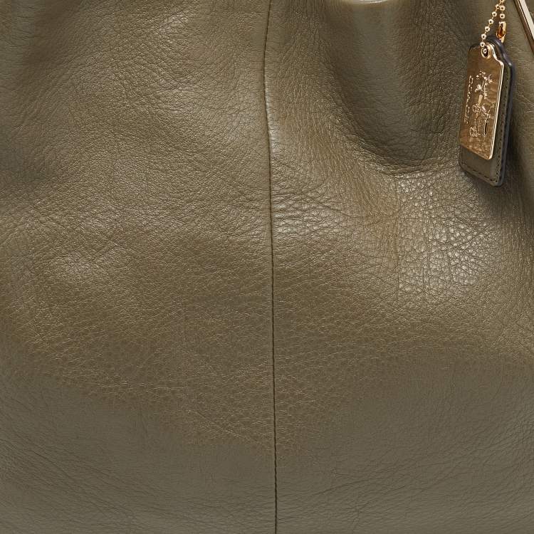 Pre Owned Coach Green Leather Phoebe Madison Shoulder Bag