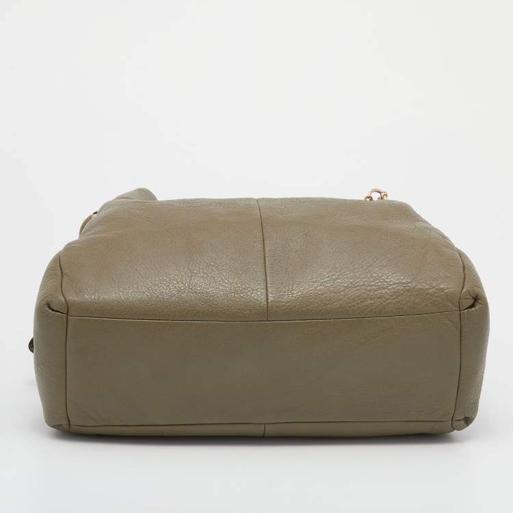 Pre Owned Coach Green Leather Phoebe Madison Shoulder Bag