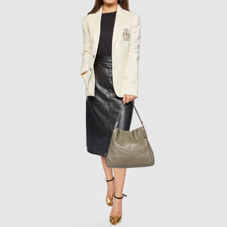 Pre Owned Coach Green Leather Phoebe Madison Shoulder Bag