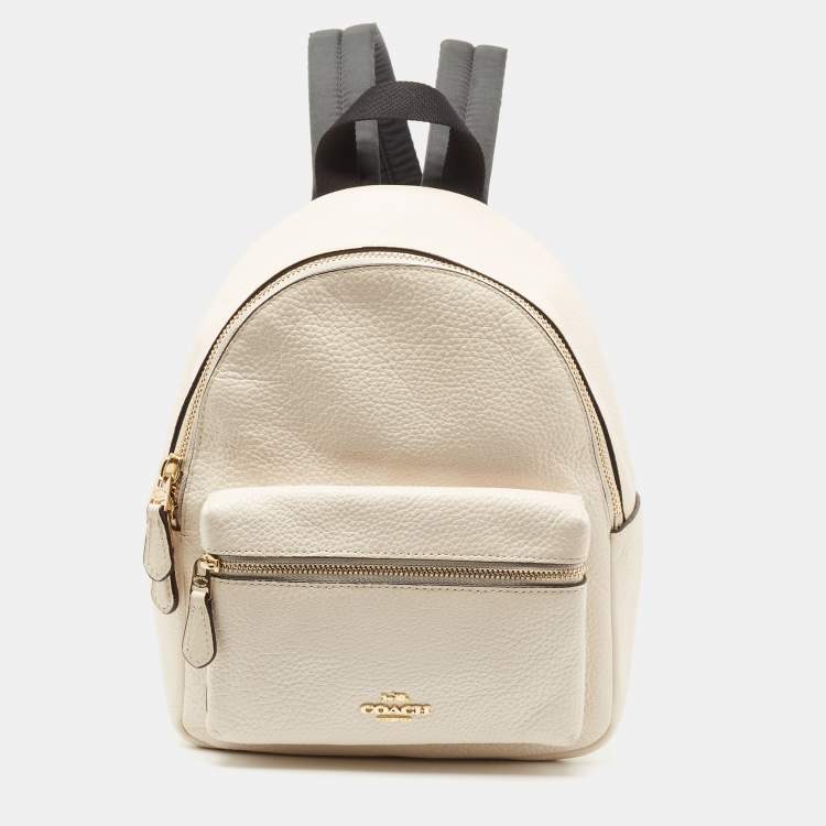 Coach black and white backpack best sale