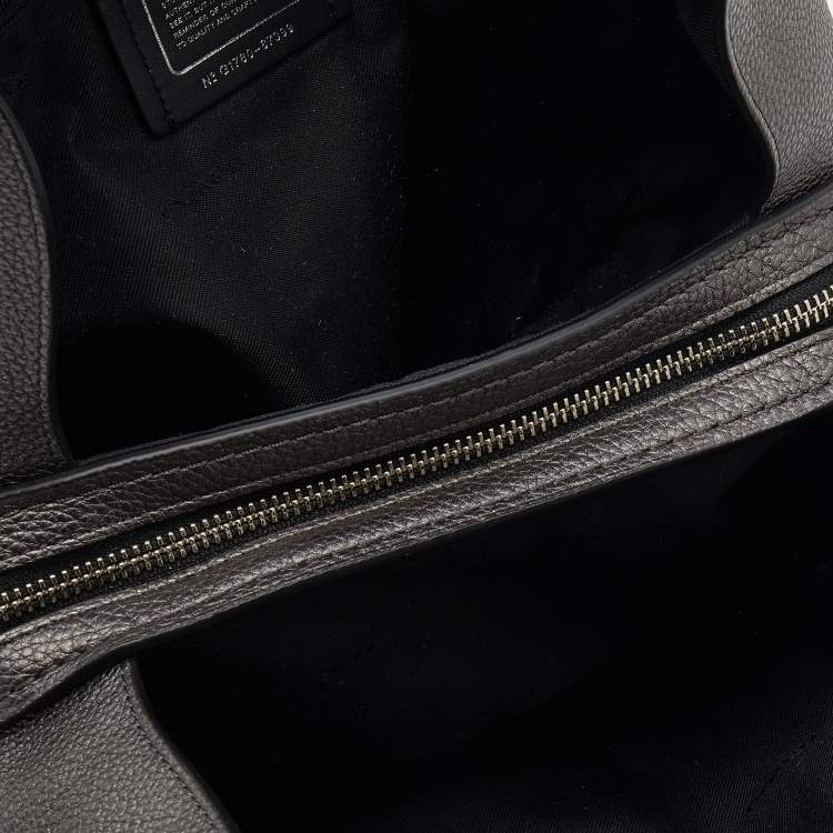 Pre Owned Coach Grey Leather Edie Shoulder Bag
