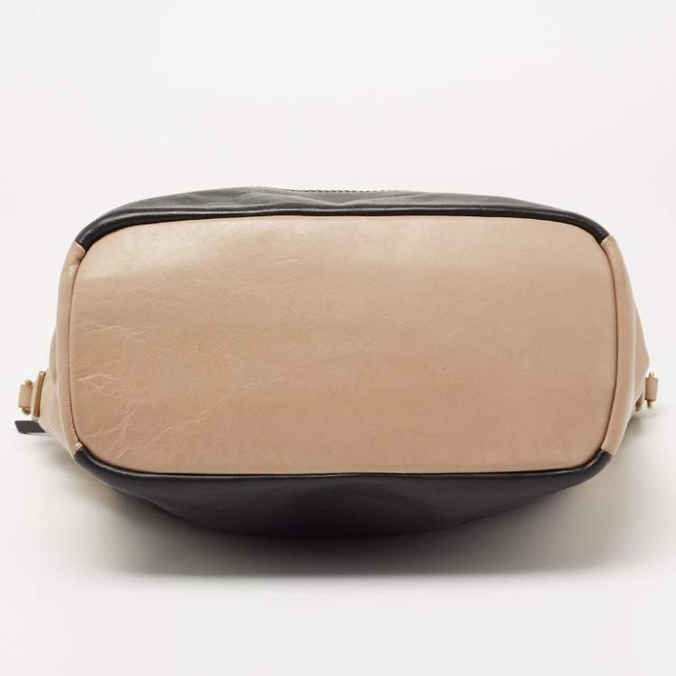 Pre Owned Coach Brown/Beige Leather Legacy Weekend Hobo