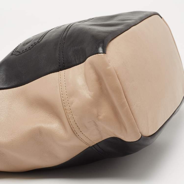 Pre Owned Coach Brown/Beige Leather Legacy Weekend Hobo