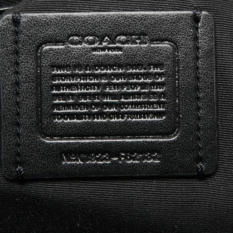 Pre Owned Coach Tri-Color Leather Surrey Carryall Tote