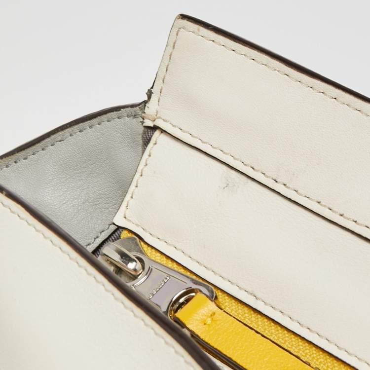 Pre Owned Coach Multicolor Leather Legacy Candace Tote