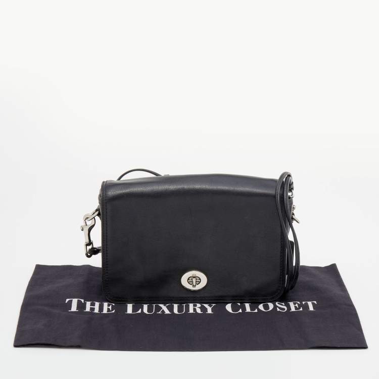 مملوكة مسبقًا Coach Black Leather Legacy Penelope Shoulder Bag