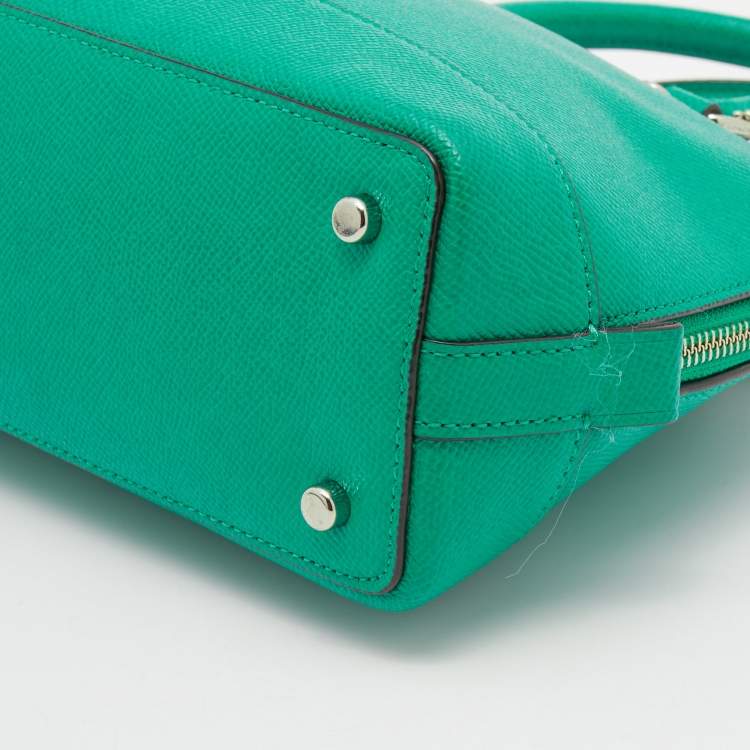 Pre Owned Coach Green Leather Sierra Satchel