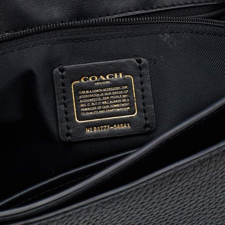 Pre Owned Coach Black Leather Swagger Shoulder Bag