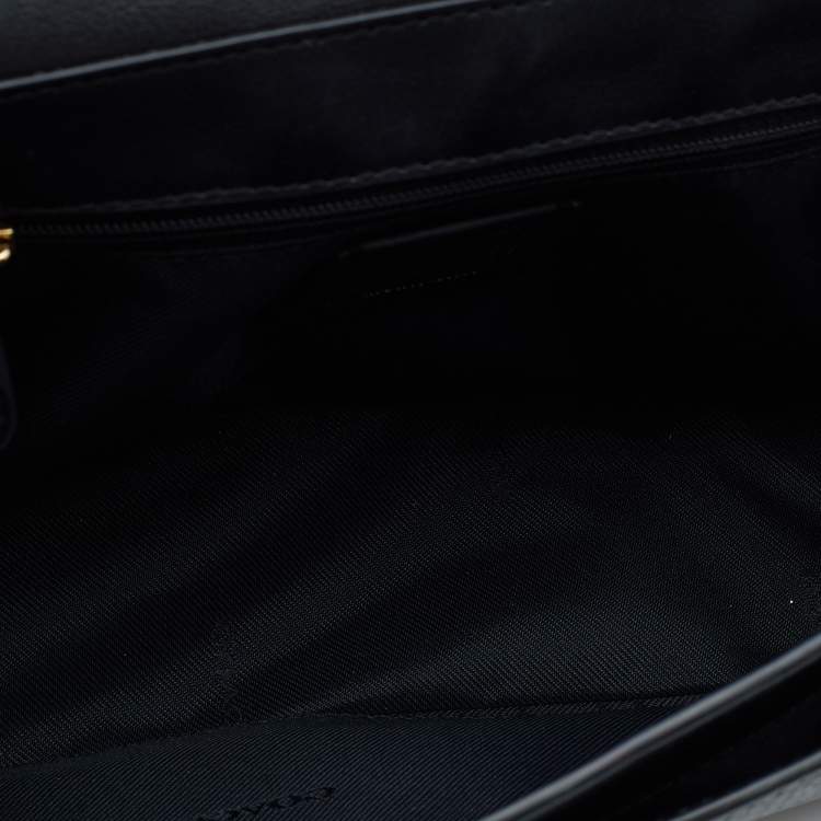 Pre Owned Coach Black Leather Swagger Shoulder Bag