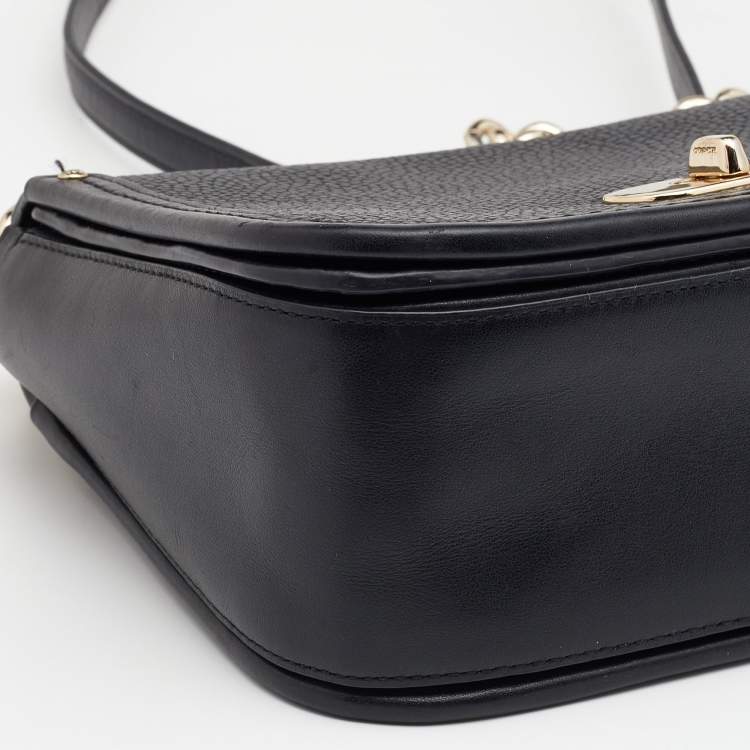 Pre Owned Coach Black Leather Swagger Shoulder Bag