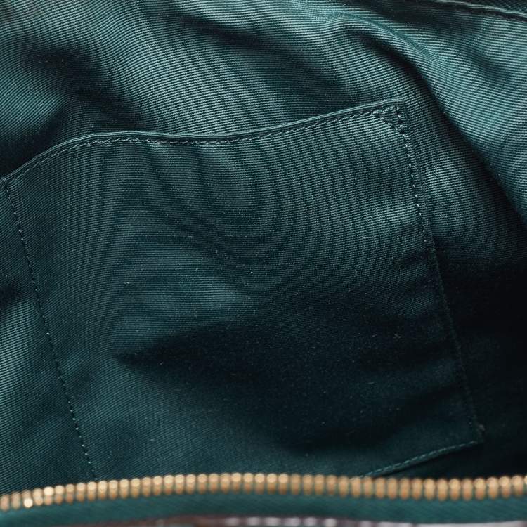 Pre Owned Coach Green Leather Small Kelsey Satchel