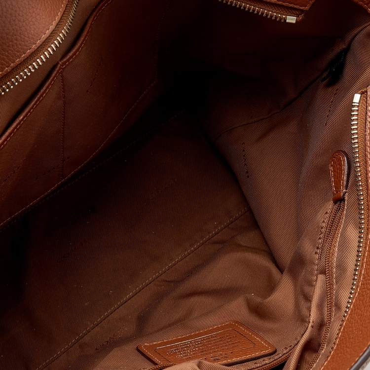 مملوكة مسبقًا Coach Brown Leather Sophia Chain Tote