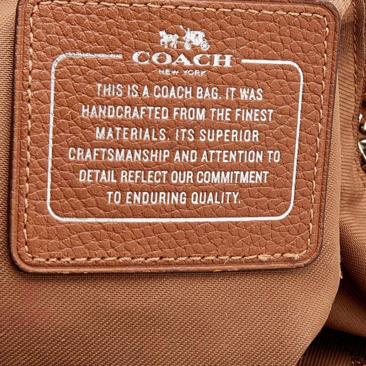مملوكة مسبقًا Coach Brown Leather Sophia Chain Tote