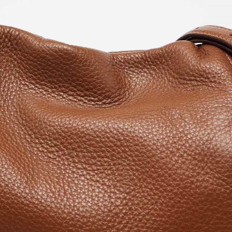 Pre Owned Coach Brown Leather Isabelle East West Hobo
