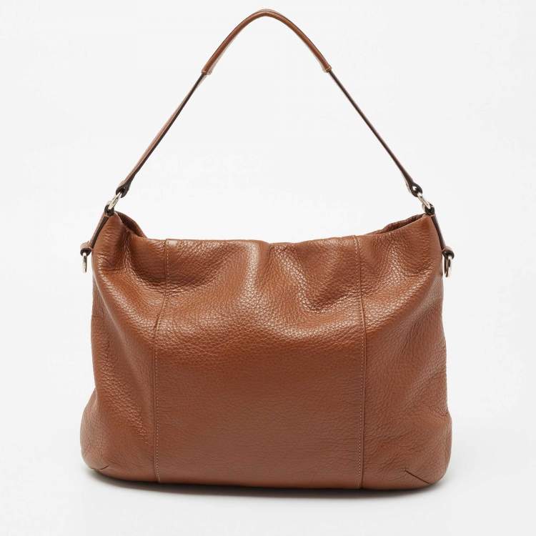 Pre Owned Coach Brown Leather Isabelle East West Hobo
