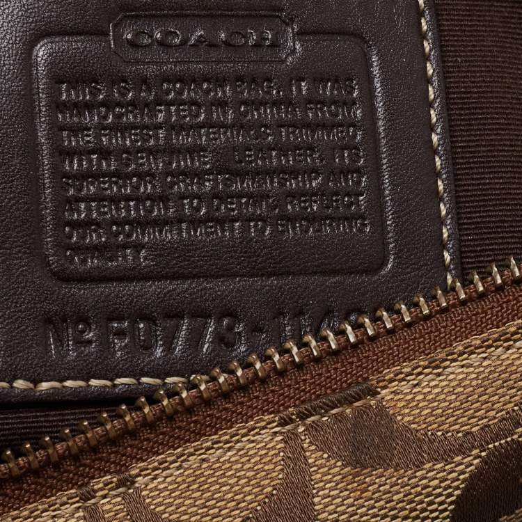 Pre Owned Coach Multicolor Canvas and Leather Patchwork Tote