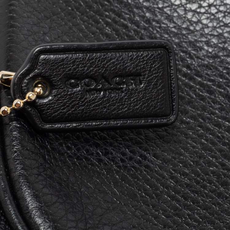 Pre Owned Coach Black Leather Sadie Crossbody Bag