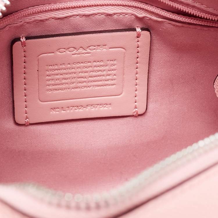 Pre Owned Coach Pink Leather Mini Bennett Satchel