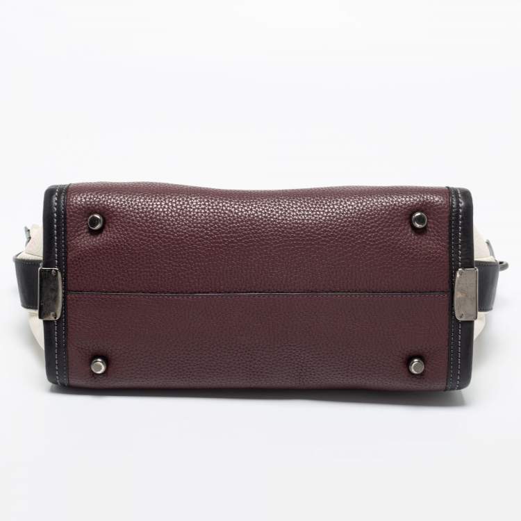 Pre Owned Coach Multicolor Leather Swagger Tote