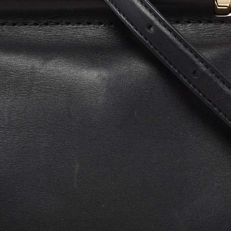 Pre Owned Coach Black/Beige Snakeskin Embossed Leather And Leather Drifter Top Handle Bag