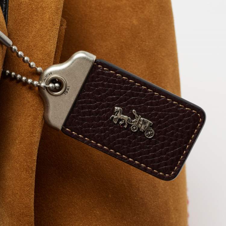 Pre Owned Coach Brown Leather and Suede Bandit Hobo