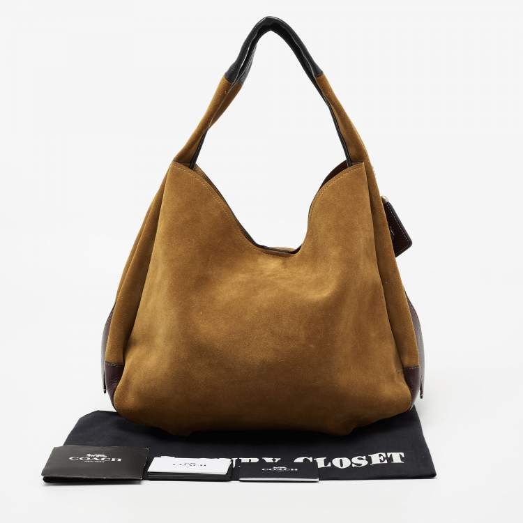 Pre Owned Coach Brown Leather and Suede Bandit Hobo