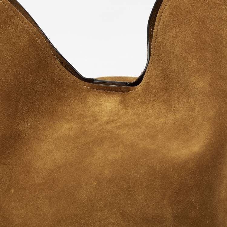 Pre Owned Coach Brown Leather and Suede Bandit Hobo