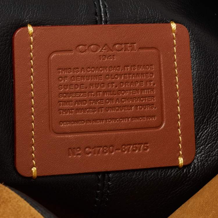 Pre Owned Coach Brown Leather and Suede Bandit Hobo