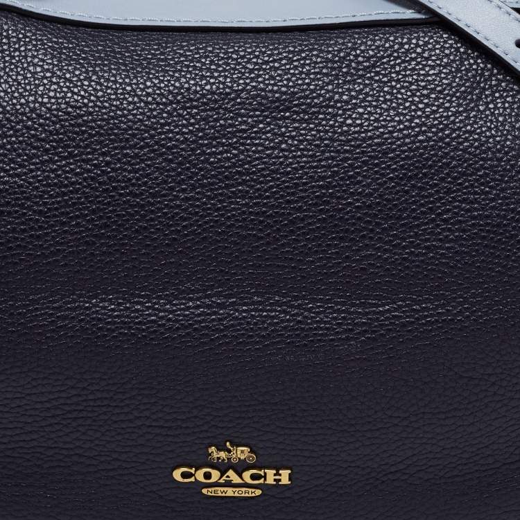 Pre Owned Coach Bicolor Leather Lane Satchel