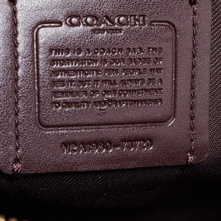 Pre Owned Coach Bicolor Leather Lane Satchel