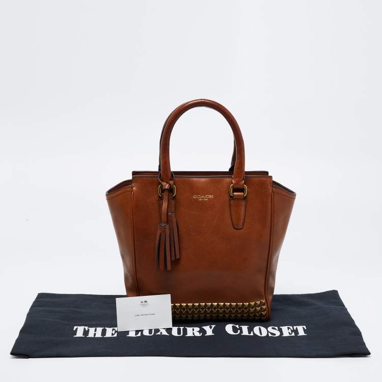 Pre Owned Coach Brown Leather Tanner Legacy Tote