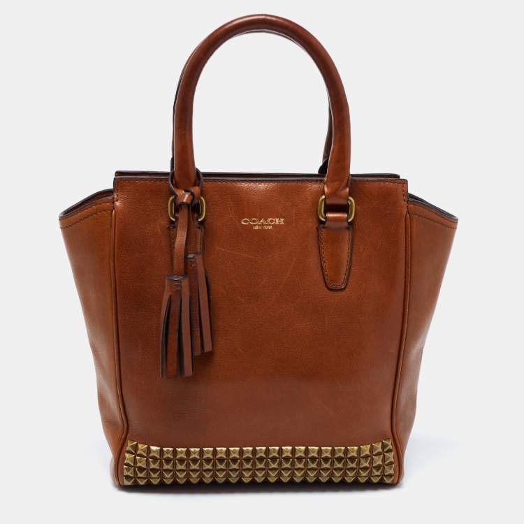Pre Owned Coach Brown Leather Tanner Legacy Tote