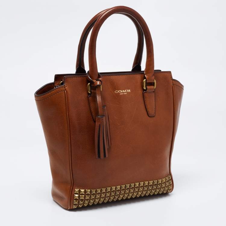 Pre Owned Coach Brown Leather Tanner Legacy Tote