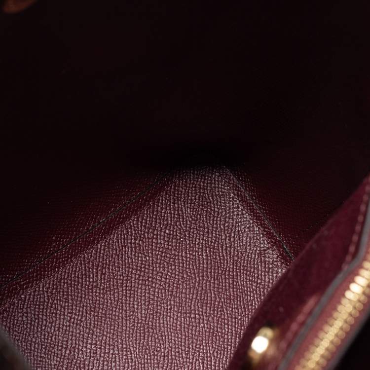 Pre Owned Coach Brown/Red Signature Coated Canvas and Leather Small Town Bucket Bag