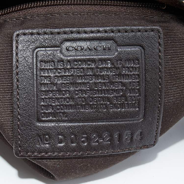 مملوكة مسبقًا Coach Beige/Brown Signature Canvas and Suede Hobo