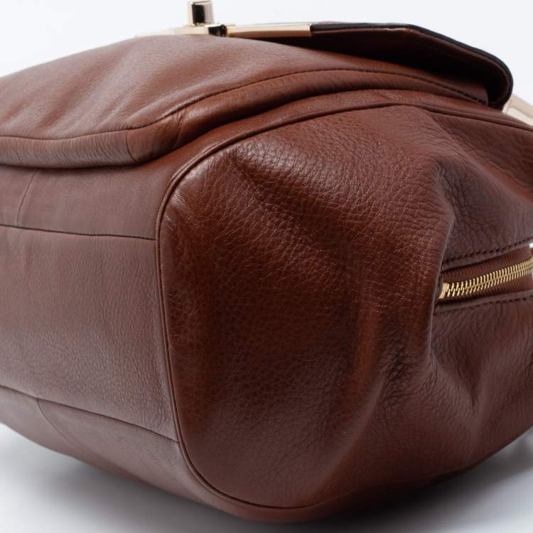 Pre Owned Coach Brown Leather Madison Madeline Satchel
