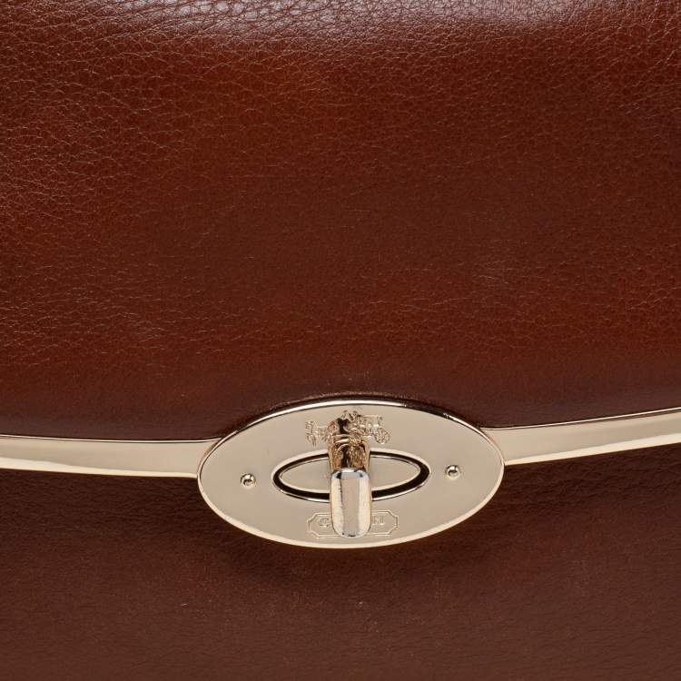 Pre Owned Coach Brown Leather Madison Madeline Satchel
