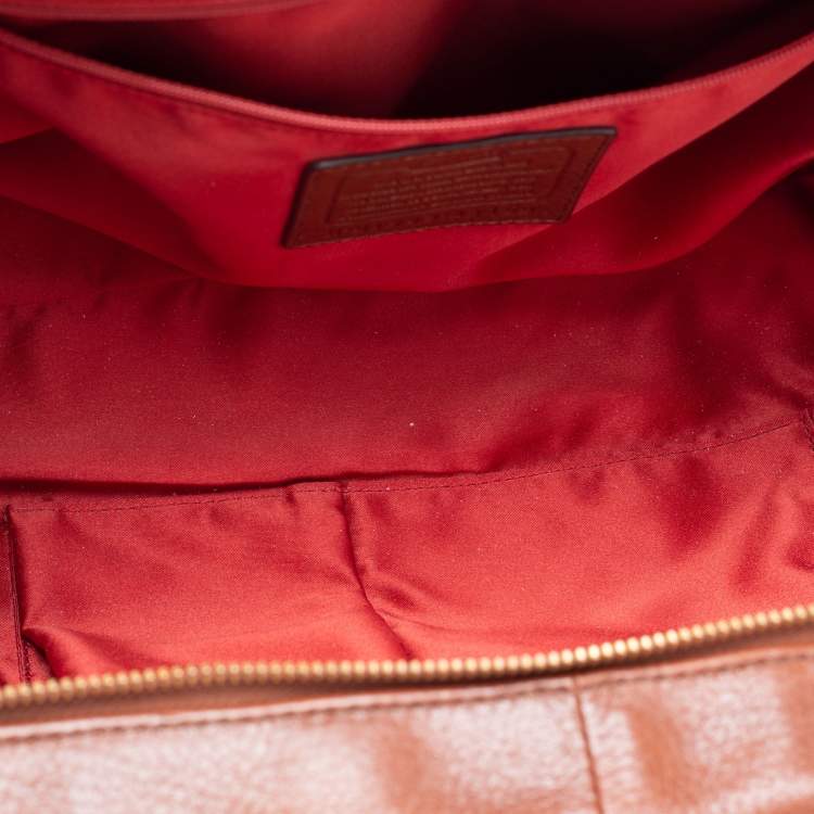 Pre Owned Coach Brown Leather Madison Madeline Satchel