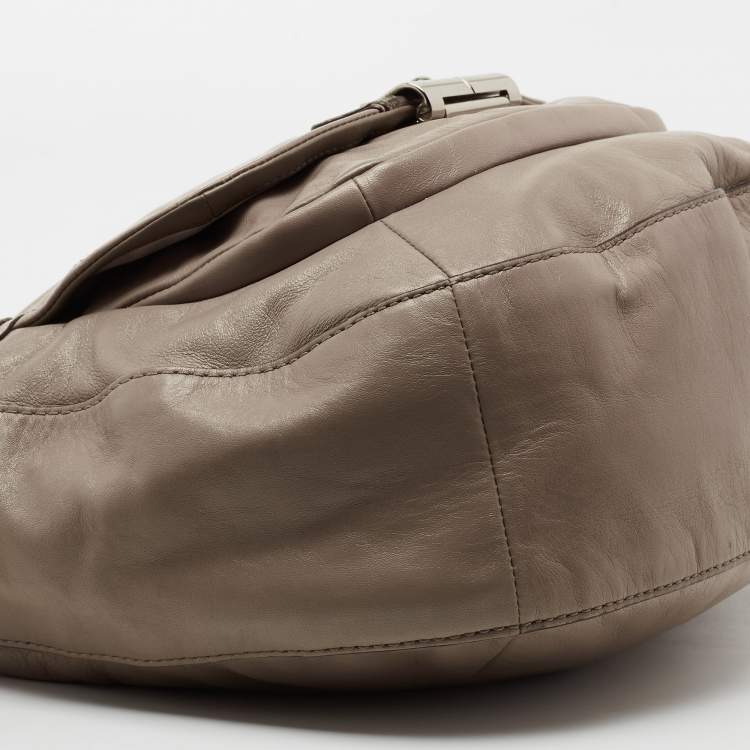 Pre Owned Coach Beige Leather Kristin Shoulder Bag